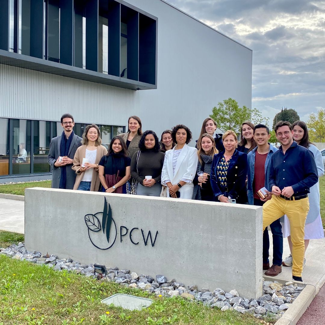 students visiting the Grasse Institute of Perfumery France, learning about perfume production